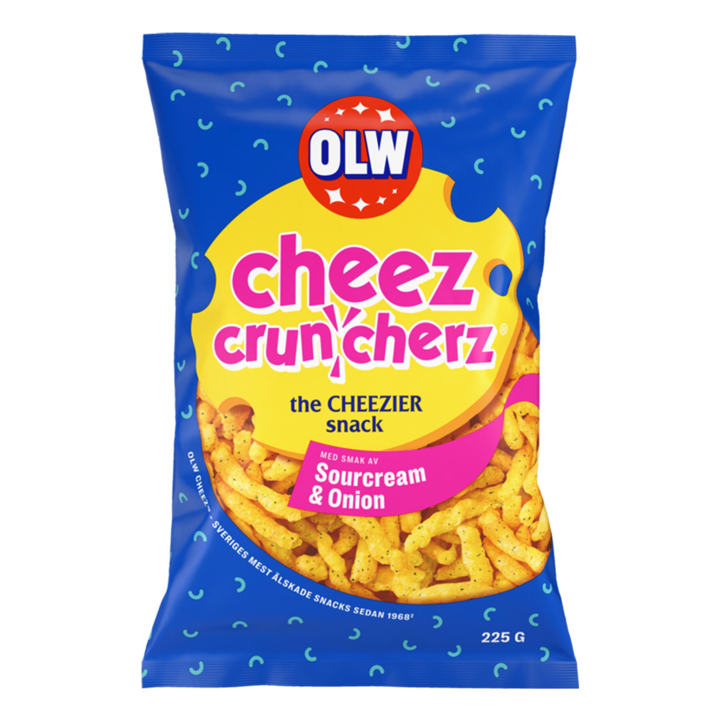 OLW Cheez Cruncherz Sourcream & Onion - 225 gram