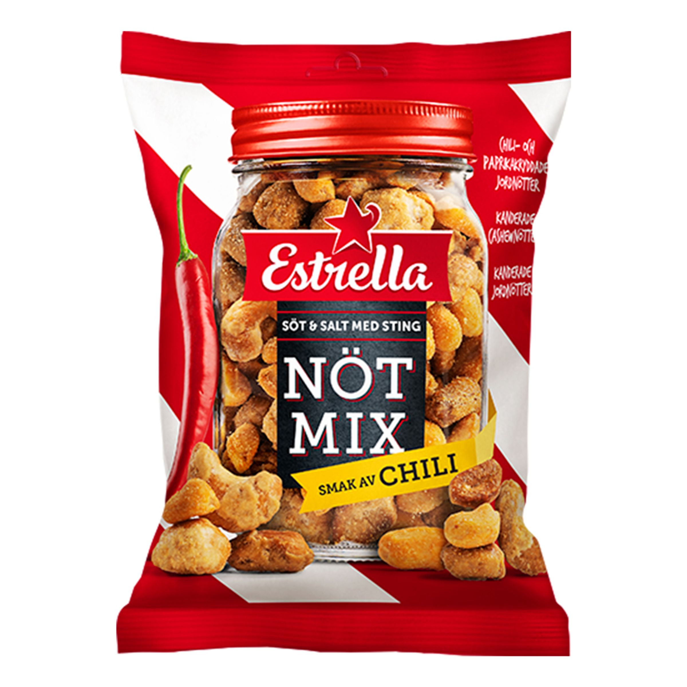 Estrella Nødmix Chili - 175 gram