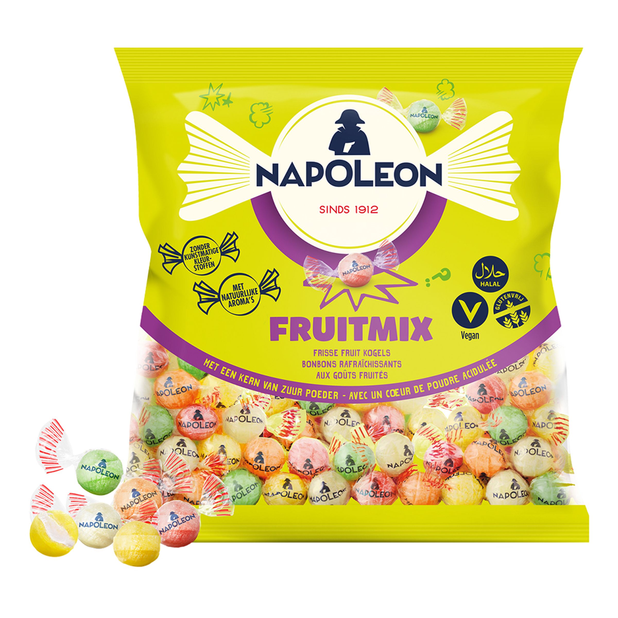 Kanonkugler Sure Frugter Økonomipakke - 1 kg