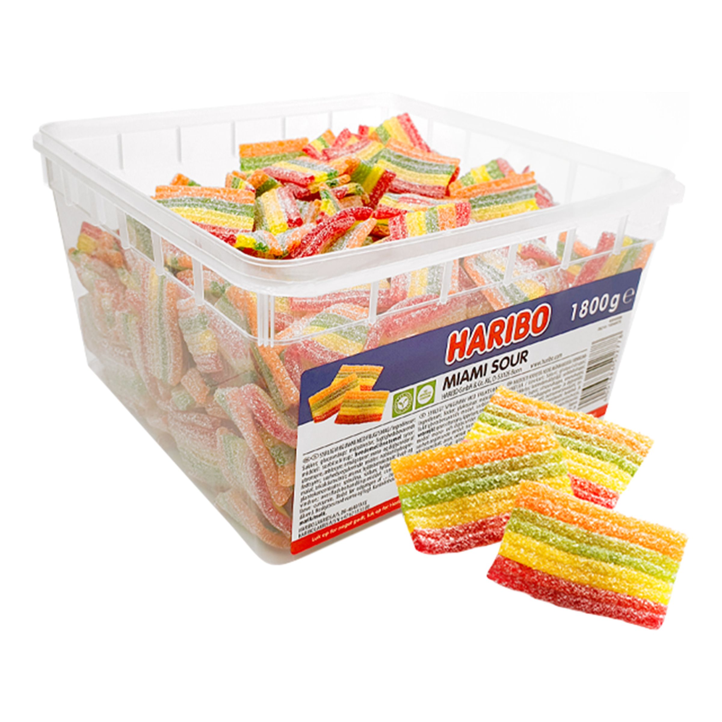 Haribo Miami Sour Økonomipakke - 1,8 kg