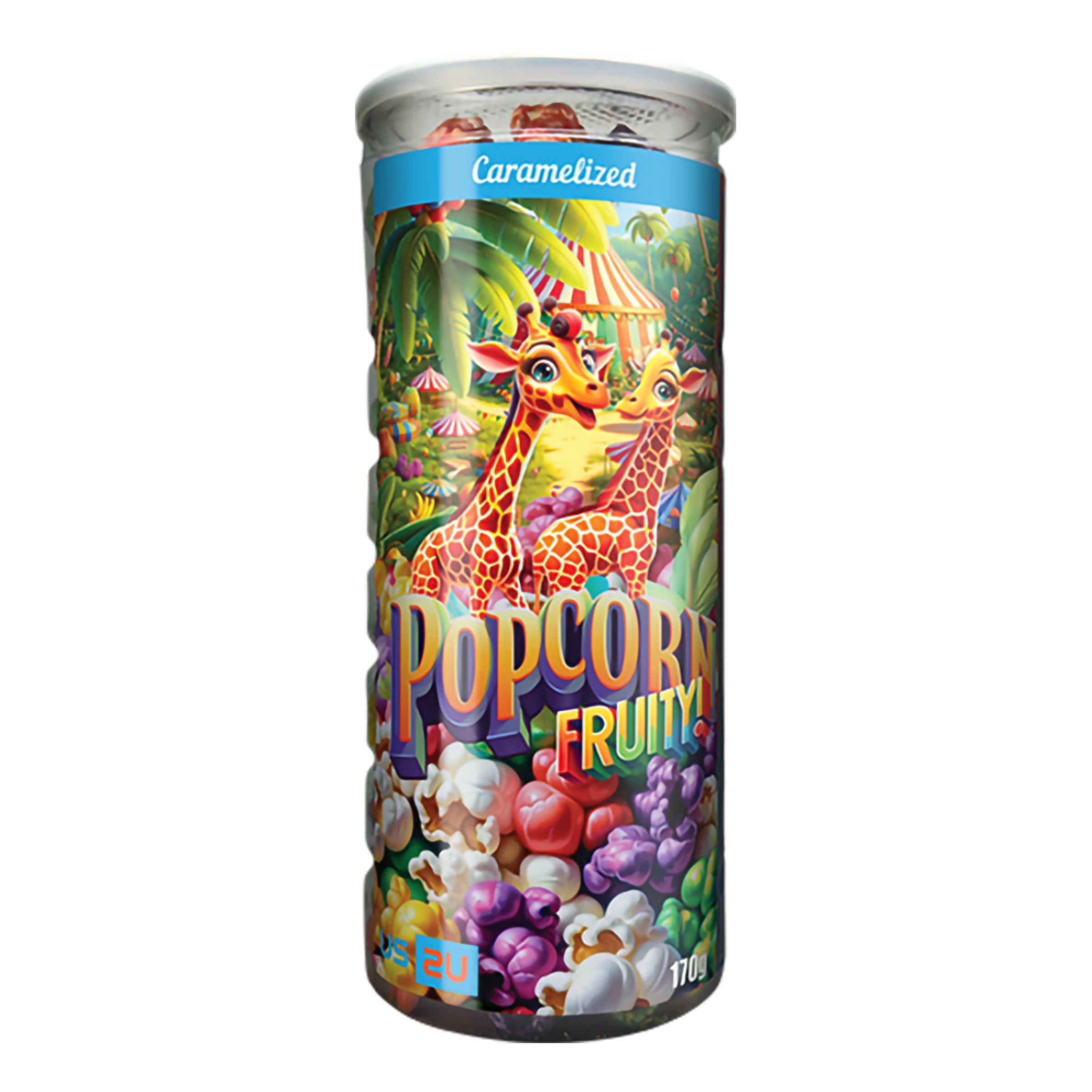 Karamelliserede Popcorn Fruity Mix - 170 gram