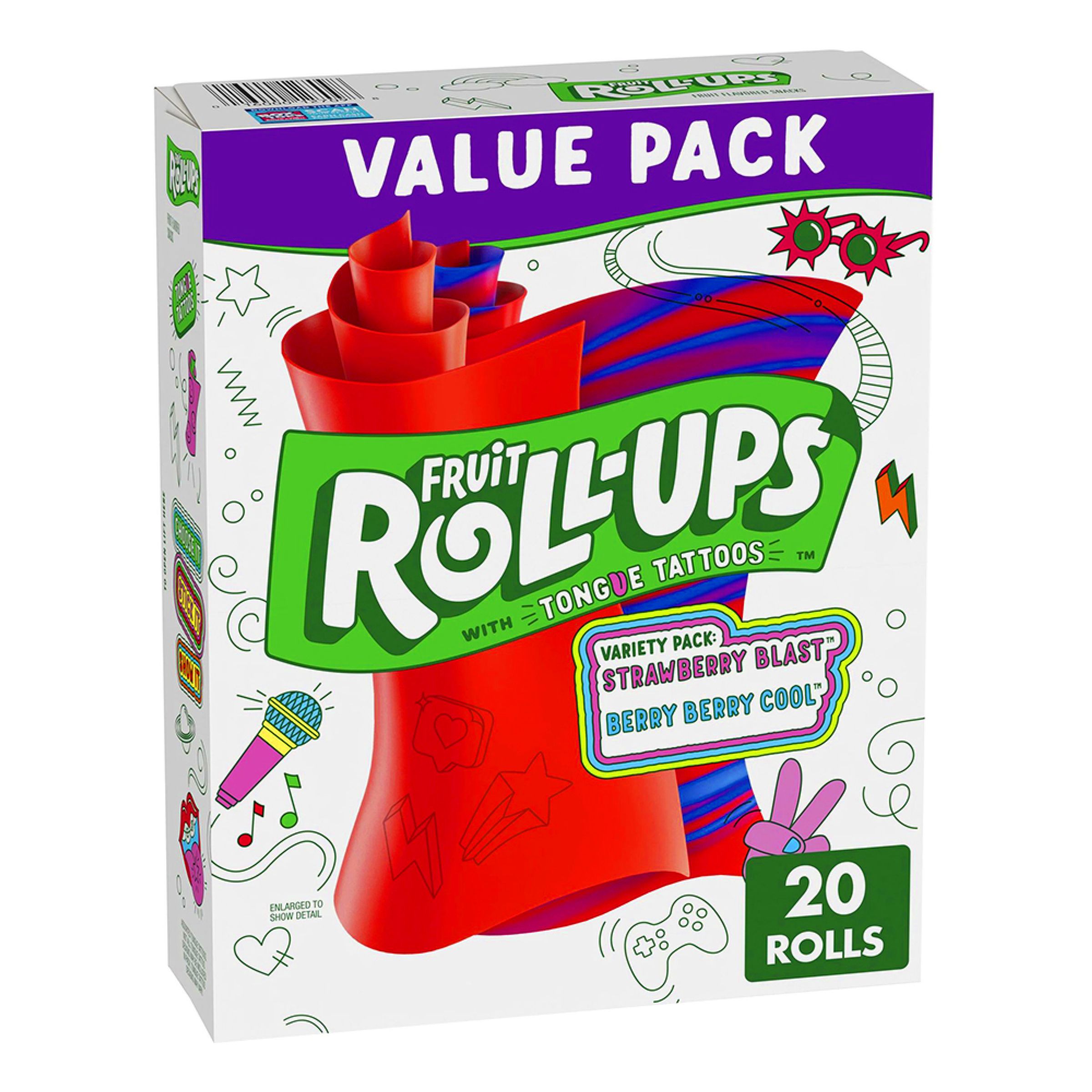 Fruit Roll-Ups Jordbær - 283 gram