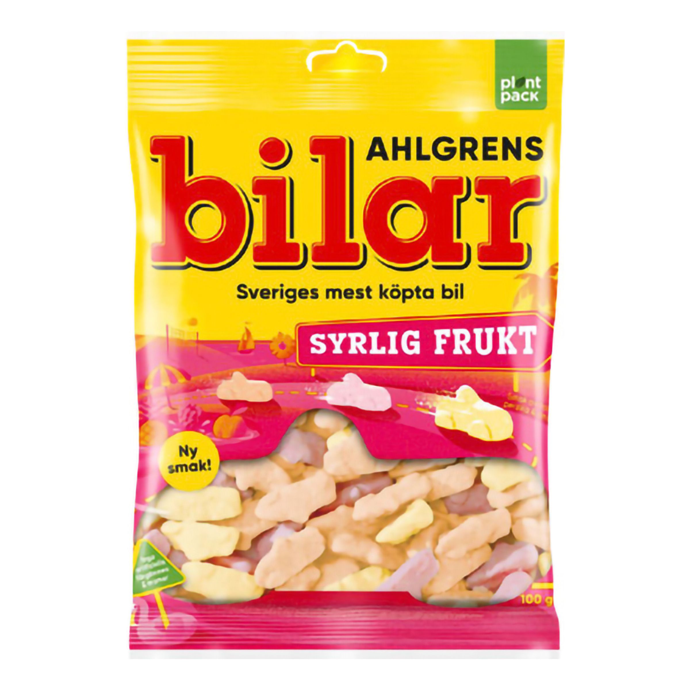 Ahlgrens Bilar Syrlig Frugt - 100 gram