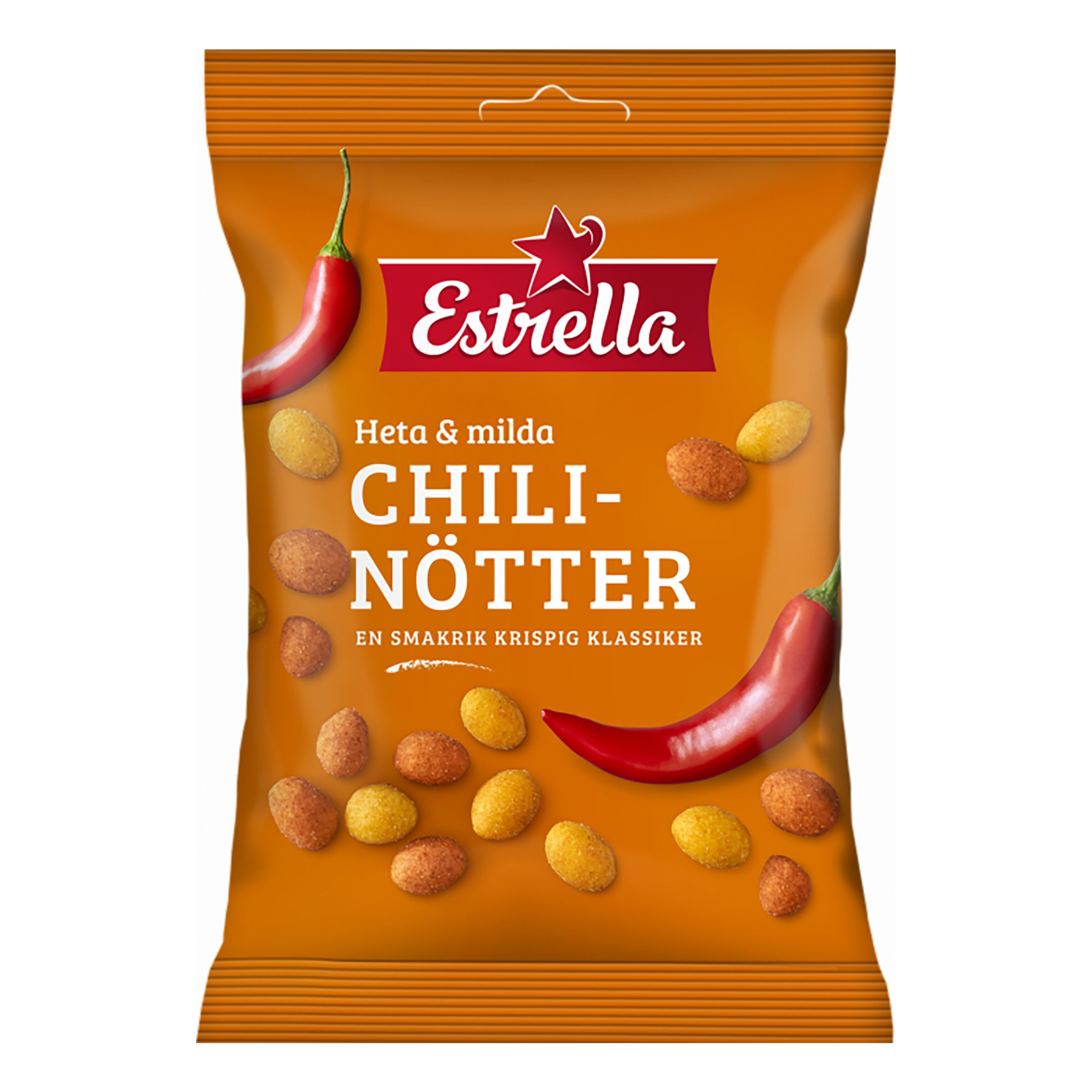 Estrella Stærke & Milde Chilinødder - 150 gram