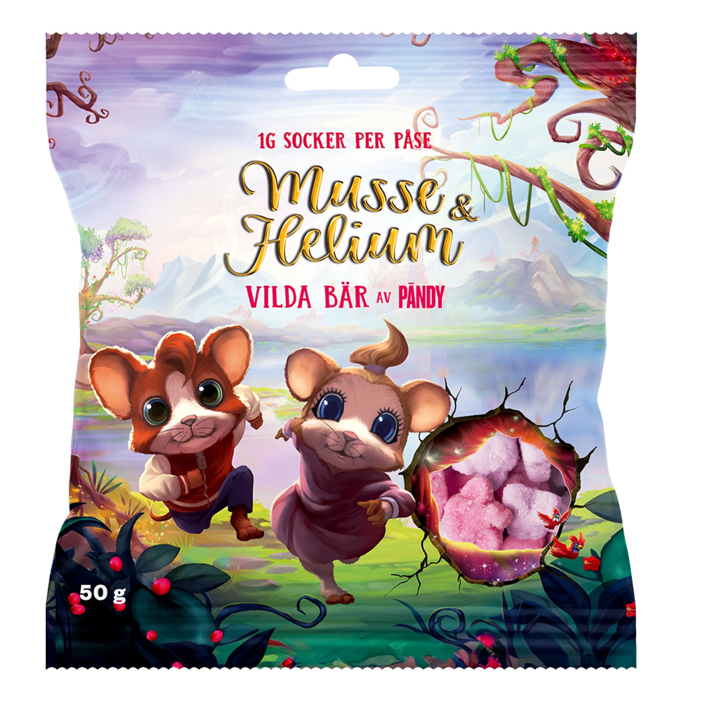 Pändy Musse & Helium Vilde Bær - 50 gram