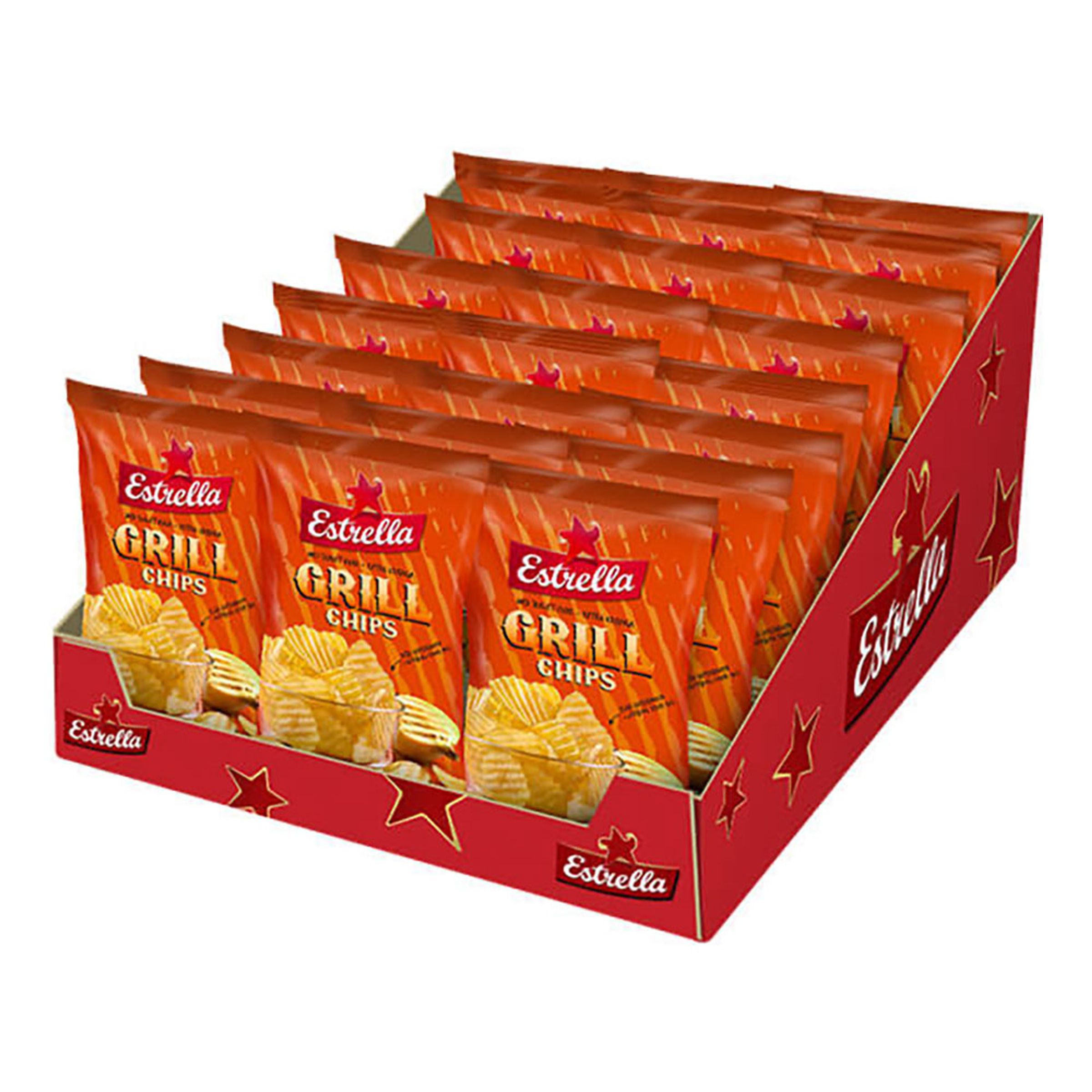 Estrella Grill Chips Storpak - 27-stk