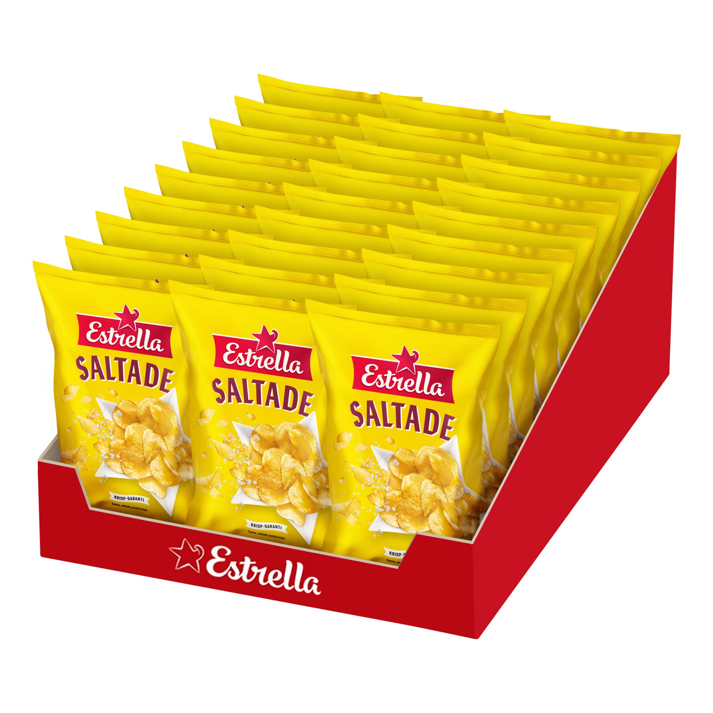 Estrella Letsaltede Chips Storpak - 27-stk