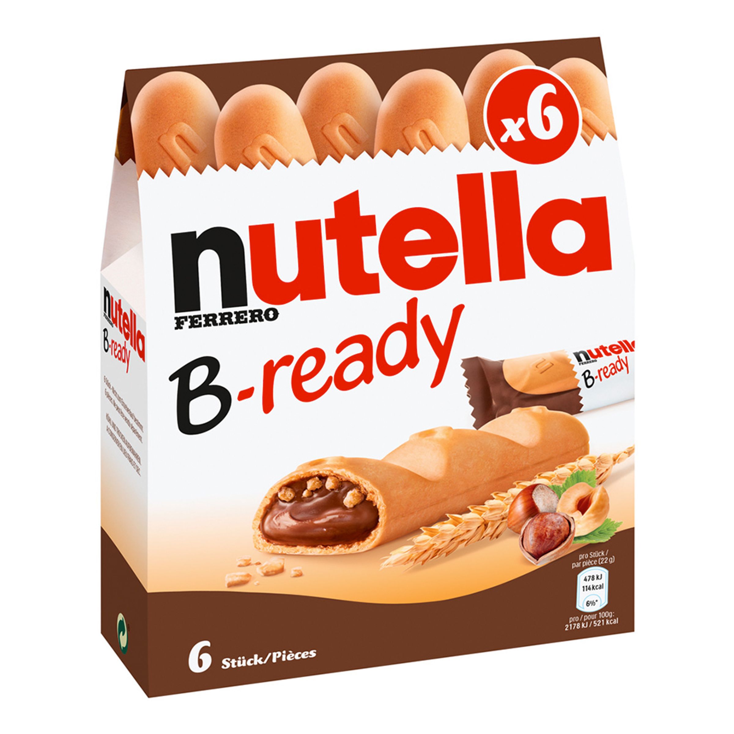 Nutella B-Ready - 6-pak