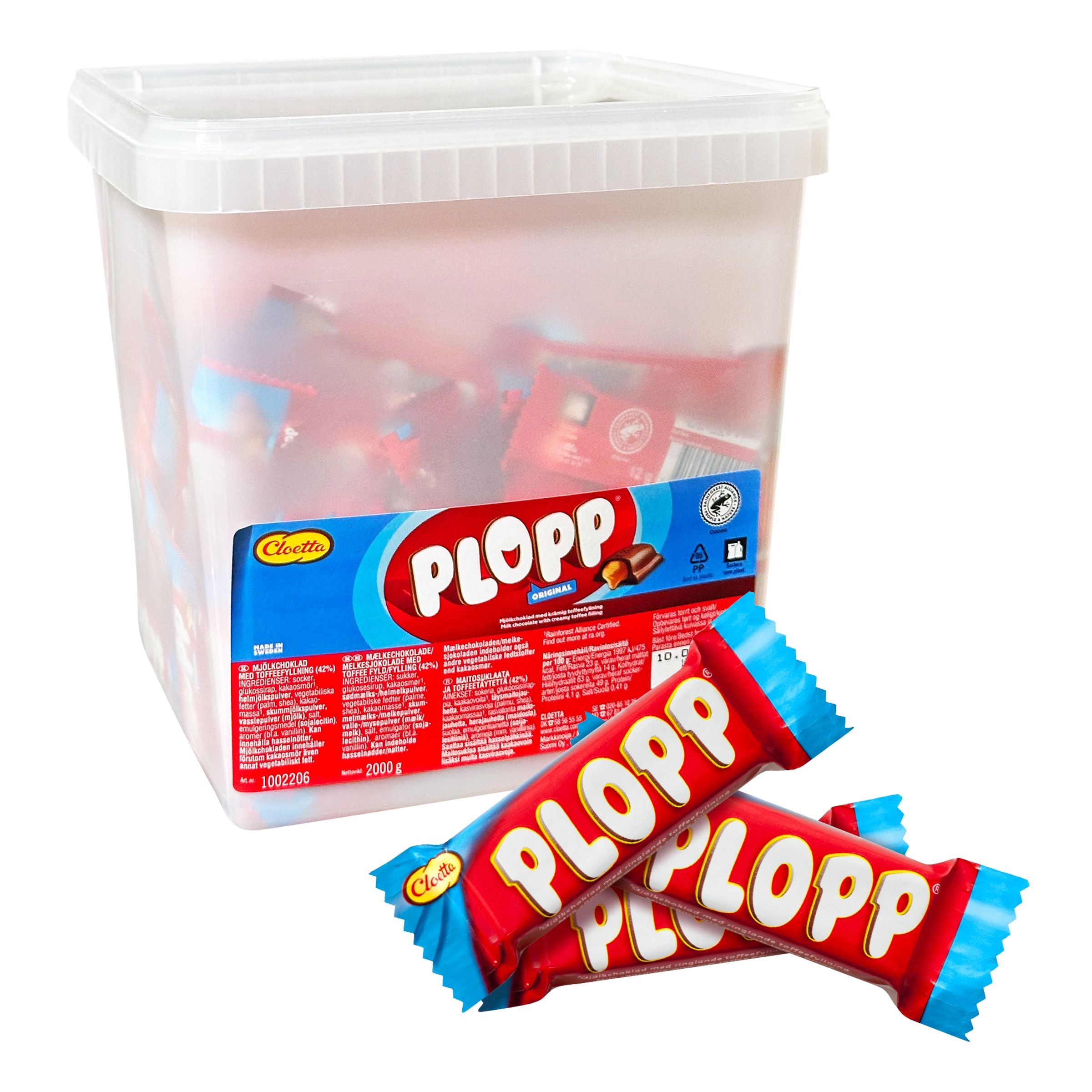 Plopp Original Løsvægt Bøtte - 2 kg