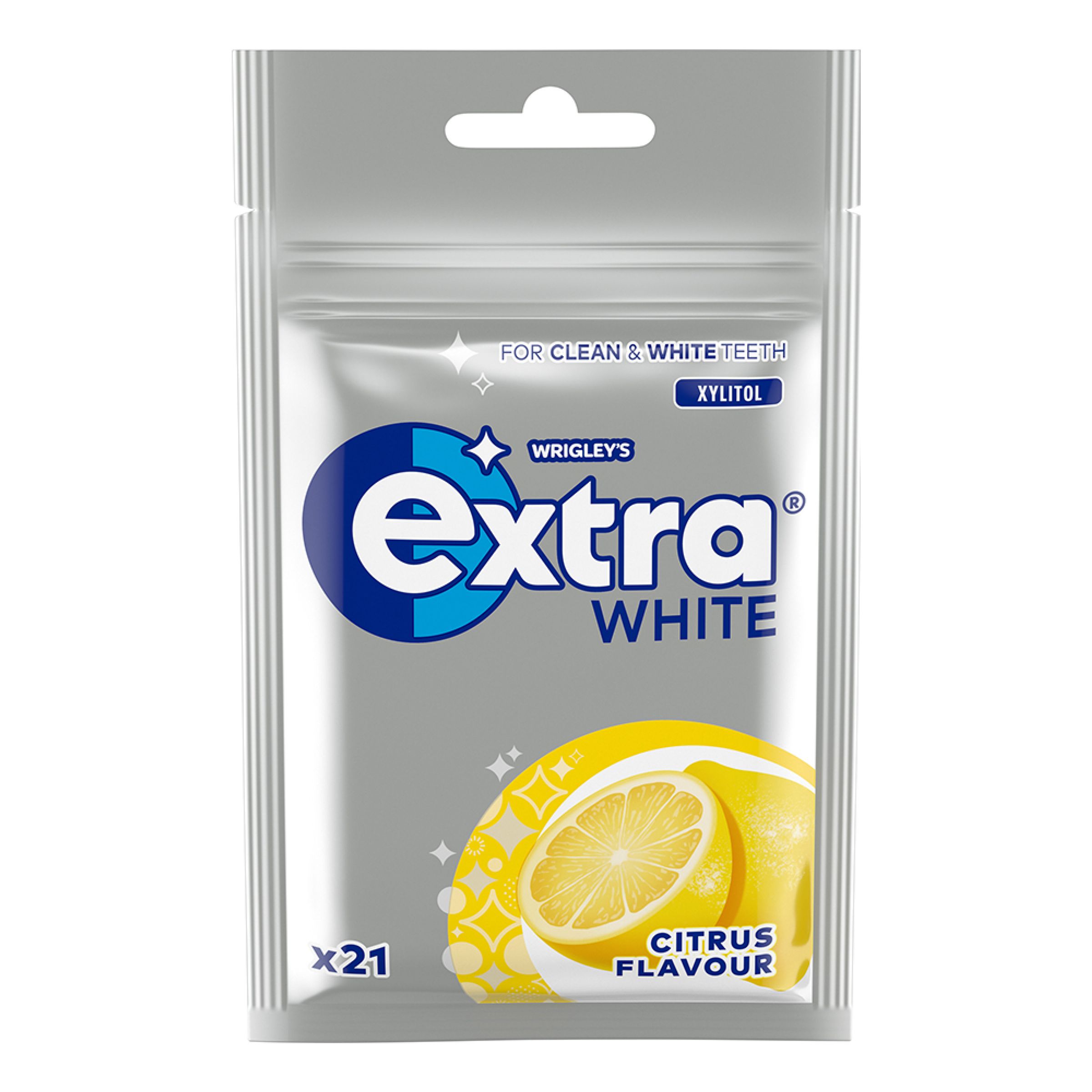 Extra White Citrus Tyggegummi - 29 g