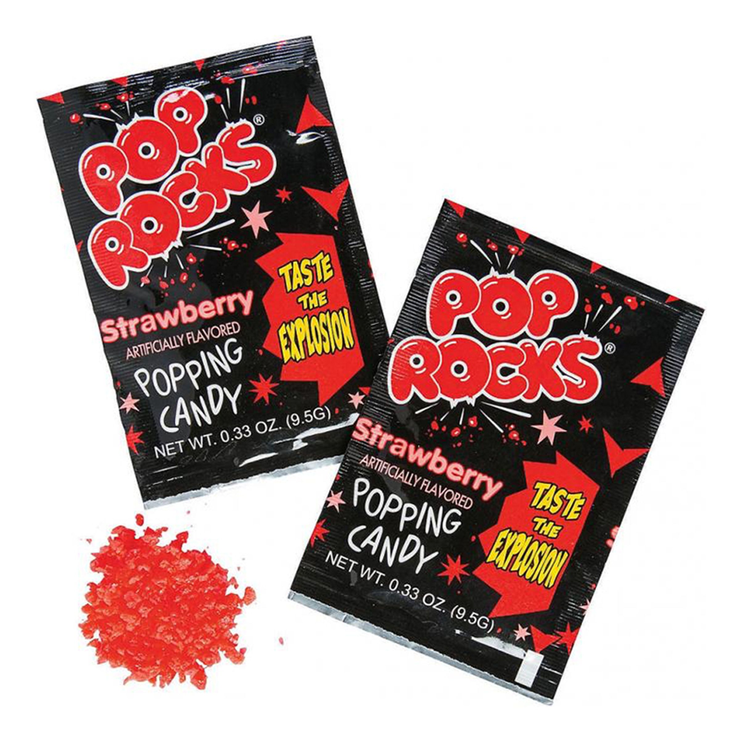 Pop Rocks Popping Candy Jordbær Storpak - 50-stk