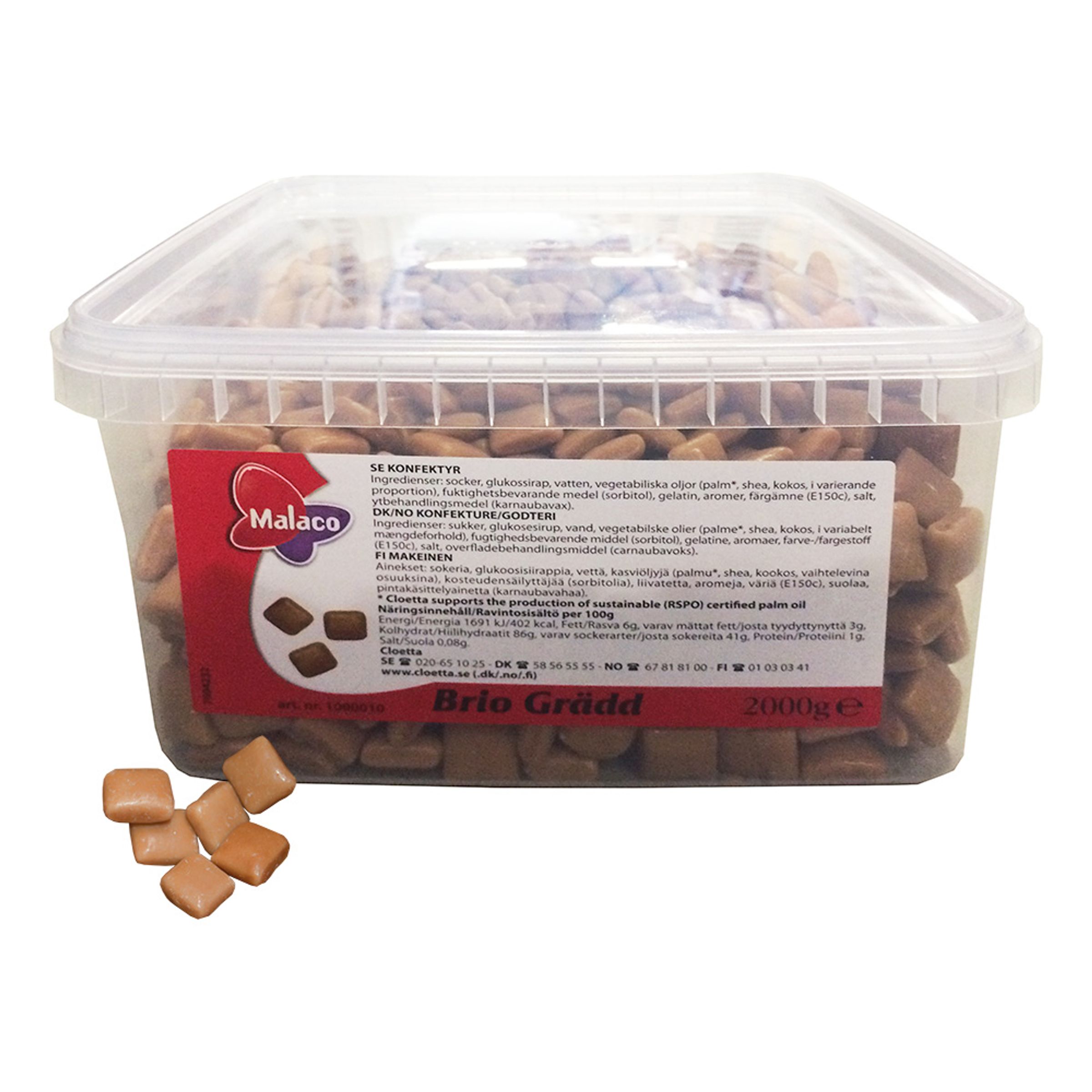 Brio Flødekarameller - 2 kg