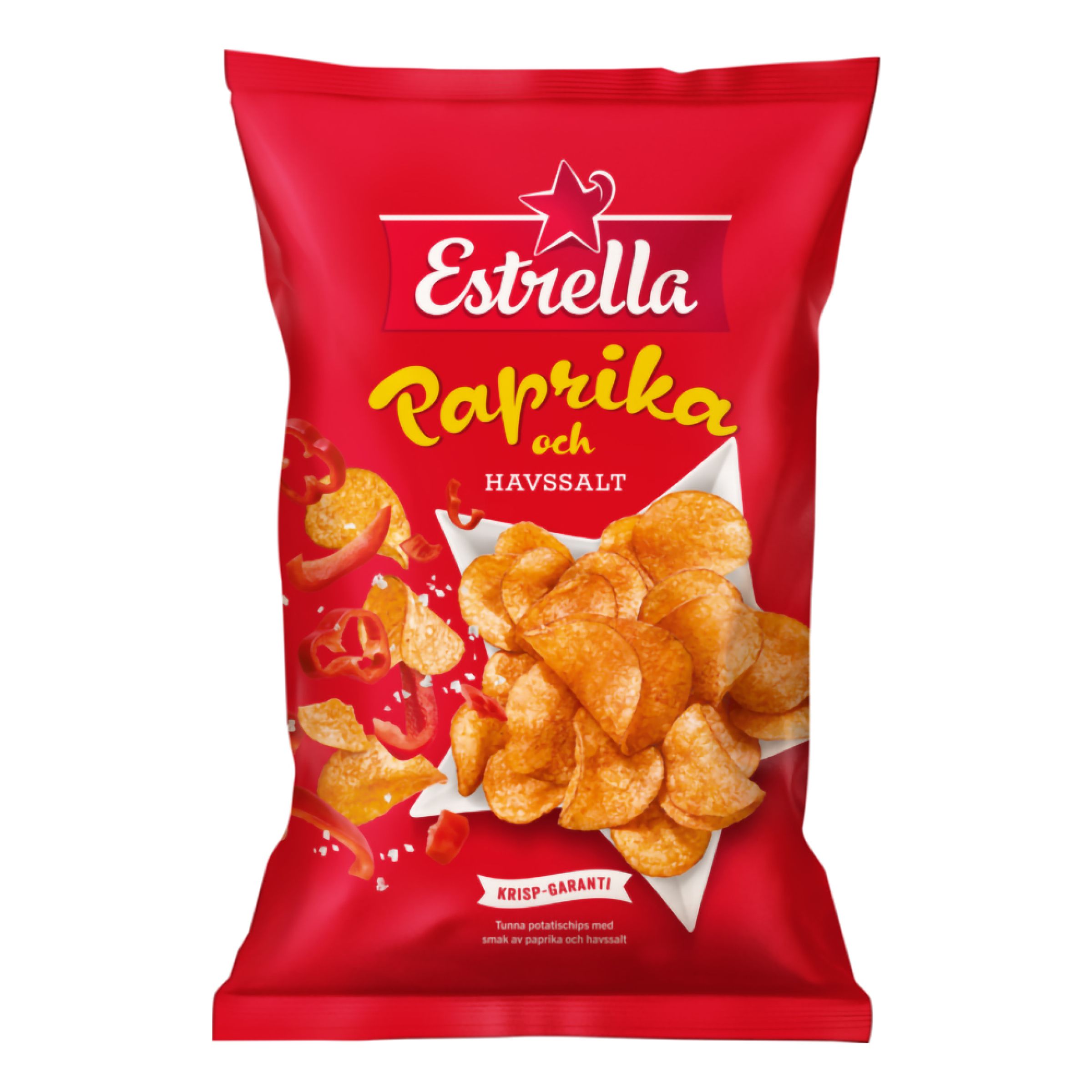 Estrella Paprika & Havsalt Chips - 175 gram