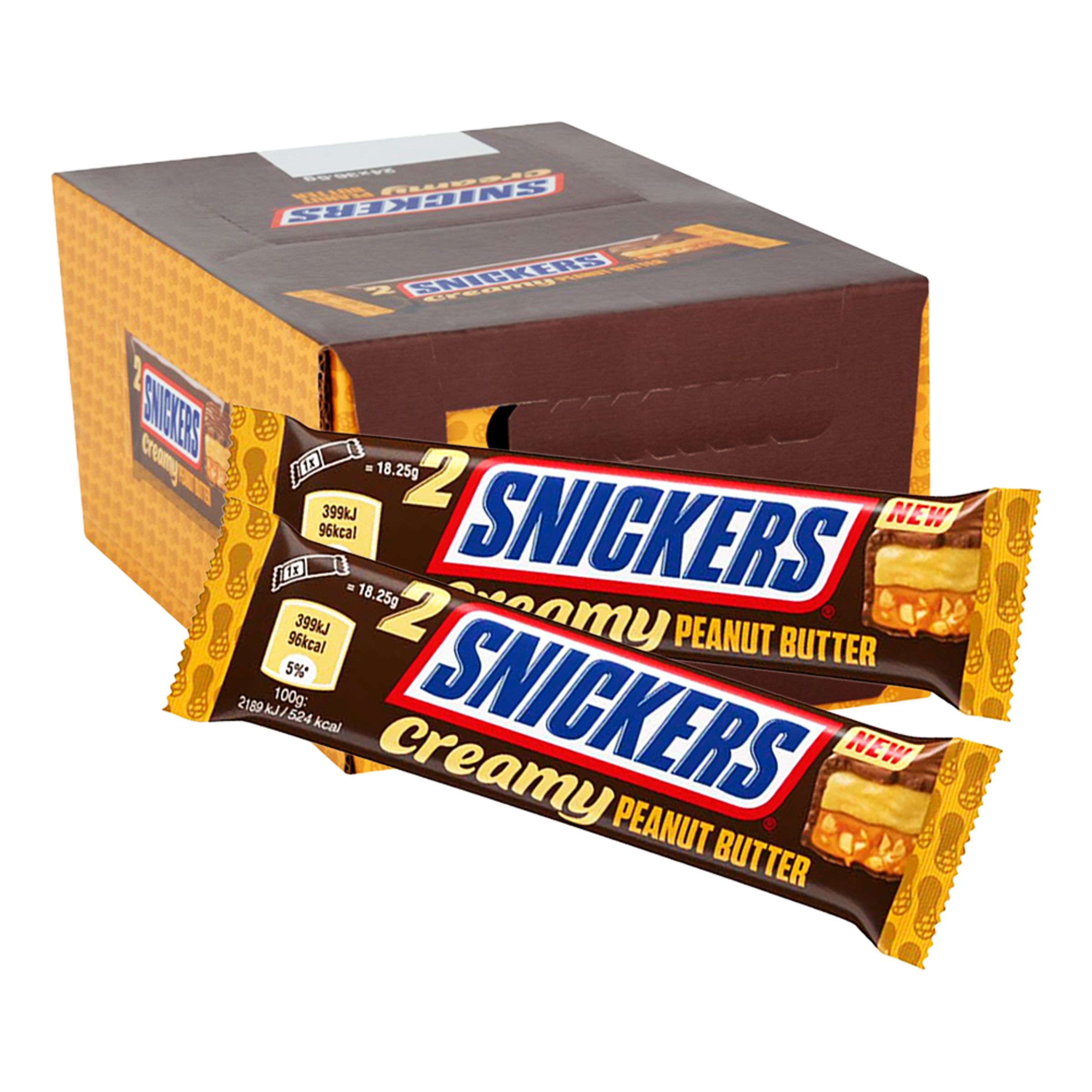 Snickers Creamy Peanut Butter Storpak - 24-pak